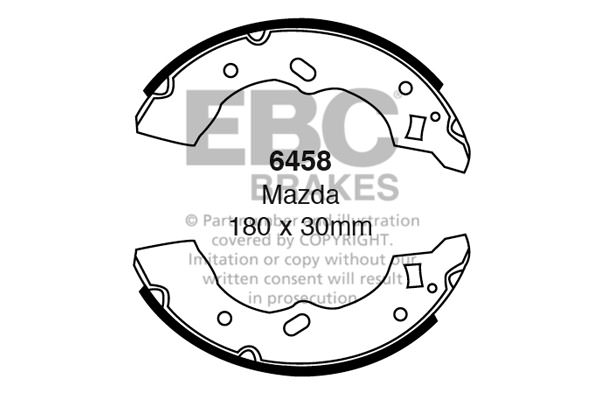 6458 - Zestaw szczęk hamulcowych EBC Brakes