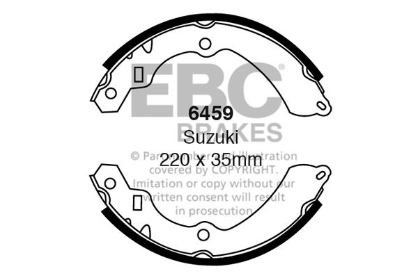 6459 - Zestaw szczęk hamulcowych EBC Brakes