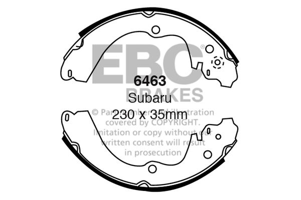 6463 - Zestaw szczęk hamulcowych EBC Brakes