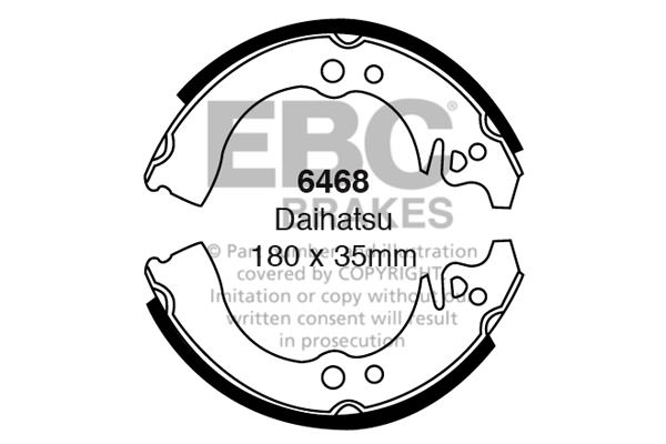 6468 - Zestaw szczęk hamulcowych EBC Brakes