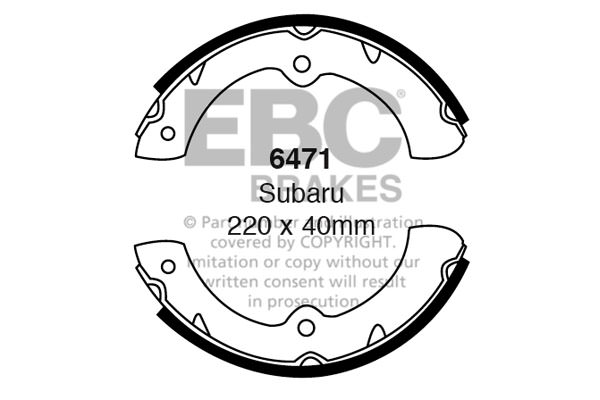 6471 - Zestaw szczęk hamulcowych EBC Brakes