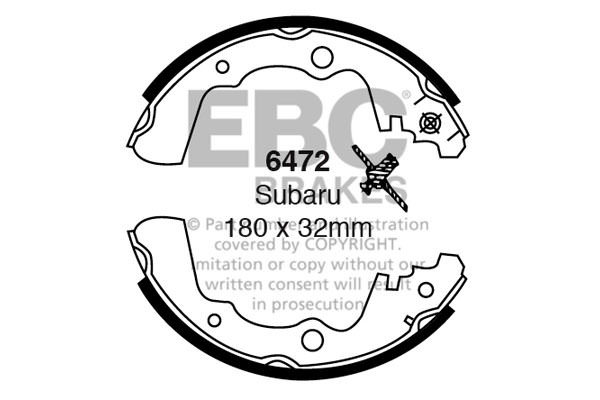 6472 - Zestaw szczęk hamulcowych EBC Brakes