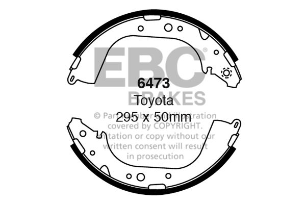 6473 - Zestaw szczęk hamulcowych EBC Brakes