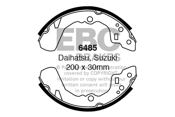 6485 - Zestaw szczęk hamulcowych EBC Brakes