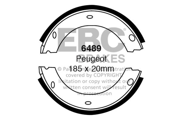 6489 - Zestaw szczęk hamulcowych EBC Brakes