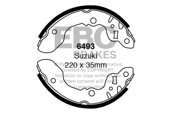 6493 - Zestaw szczęk hamulcowych EBC Brakes