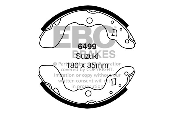 6499 - Zestaw szczęk hamulcowych EBC Brakes