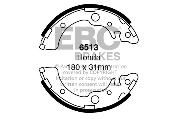 6513 - Zestaw szczęk hamulcowych EBC Brakes