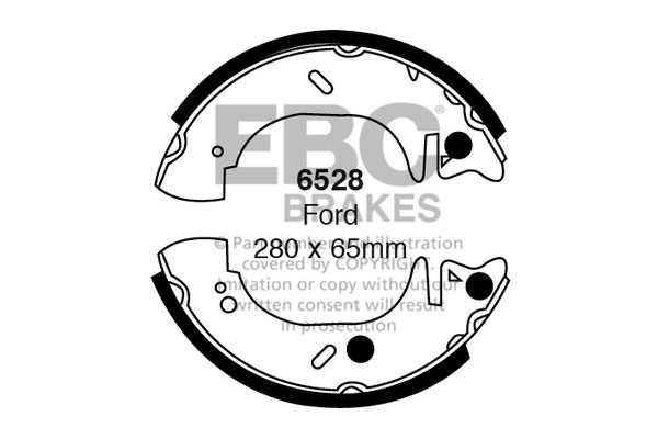 6528 - Zestaw szczęk hamulcowych EBC Brakes