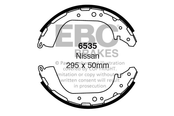 6535 - Zestaw szczęk hamulcowych EBC Brakes