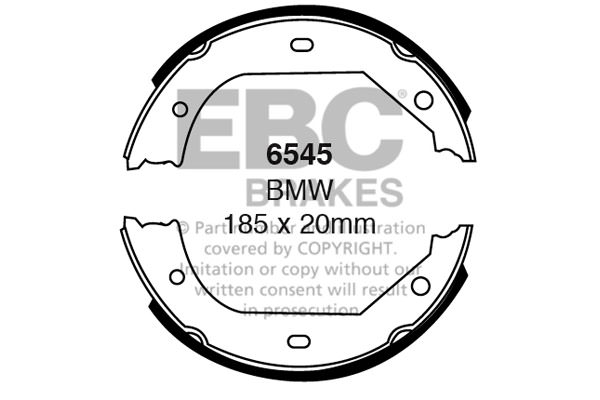 6545 - Zestaw szczęk hamulcowych EBC Brakes