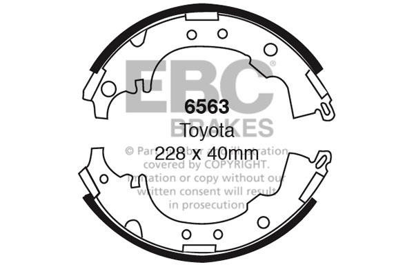 6563 - Zestaw szczęk hamulcowych EBC Brakes