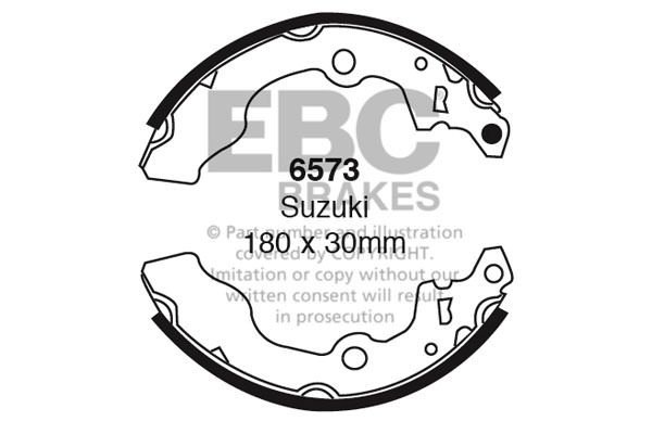6573 - Zestaw szczęk hamulcowych EBC Brakes