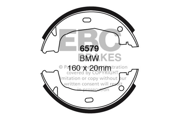 6579 - Zestaw szczęk hamulcowych EBC Brakes