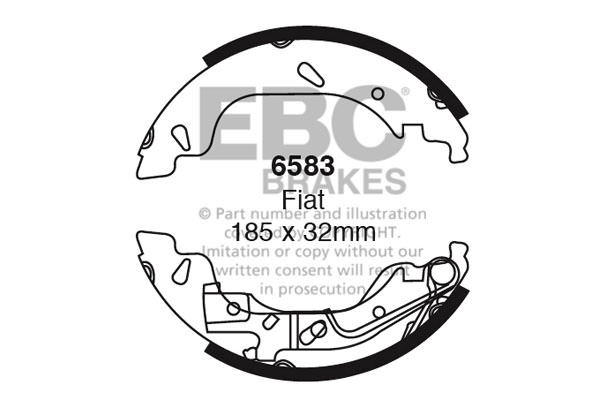 6583 - Zestaw szczęk hamulcowych EBC Brakes