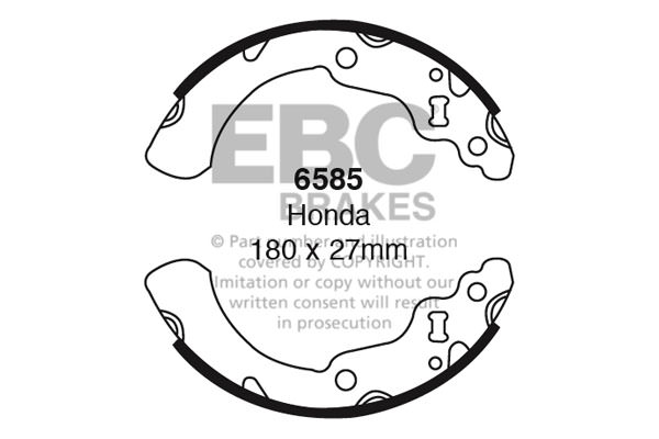 6585 - Zestaw szczęk hamulcowych EBC Brakes