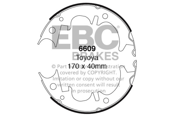 6609 - Zestaw szczęk hamulcowych EBC Brakes
