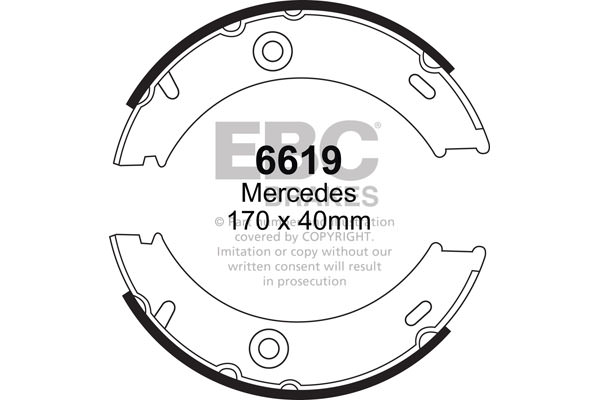 6619 - Zestaw szczęk hamulcowych EBC Brakes