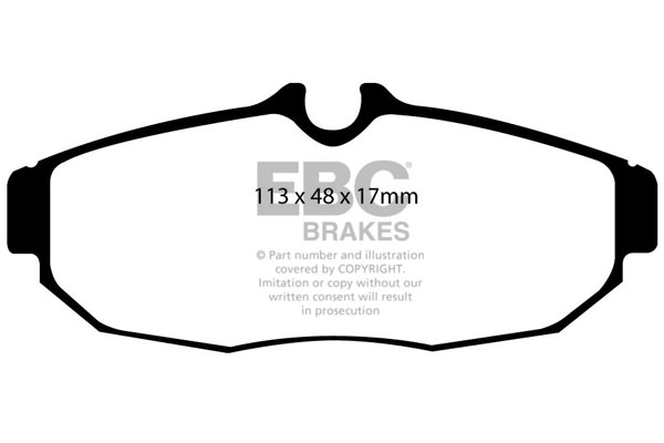 DP81741RP1 - Zestaw wyścigowych klocków hamulcowych seria RP-1 Racing EBC Brakes
