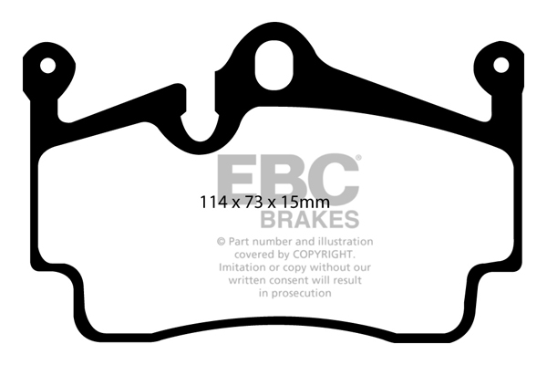 DP81920RP1 - Zestaw wyścigowych klocków hamulcowych seria RP-1 Racing EBC Brakes