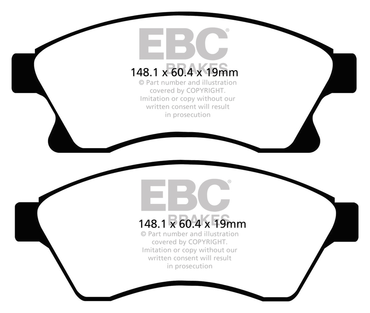 DP8065RPX - Zestaw wyścigowych klocków hamulcowych seria RP-X Racing EBC Brakes