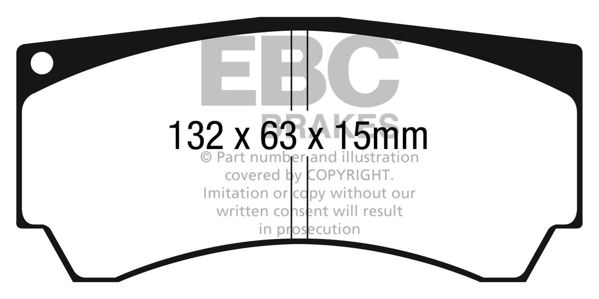 DP8066RPX - Zestaw wyścigowych klocków hamulcowych seria RP-X Racing EBC Brakes