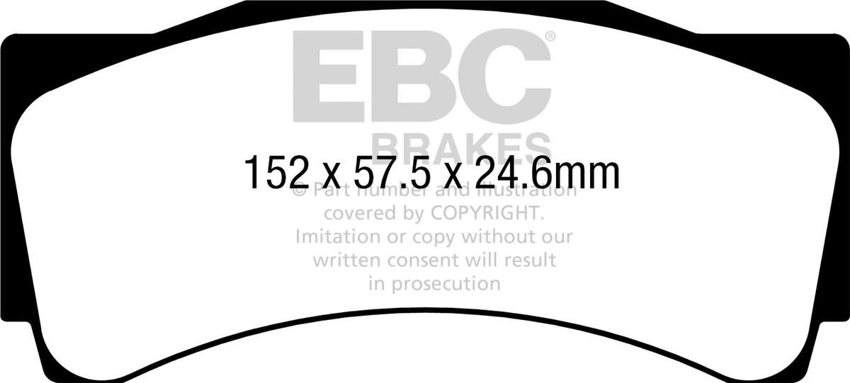 DP8080RPX - Zestaw wyścigowych klocków hamulcowych seria RP-X Racing EBC Brakes
