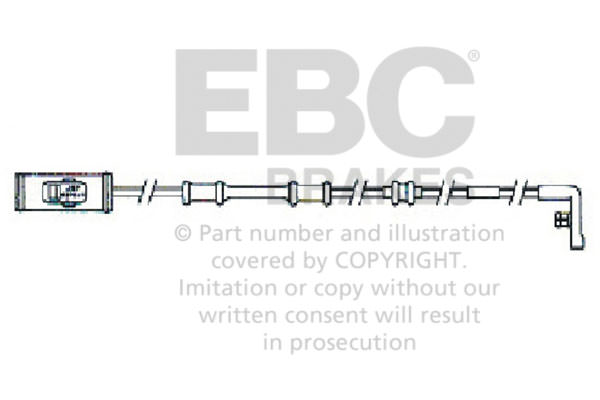 EFA113 - Czujnik zużycia klocków hamulcowych EBC Brakes