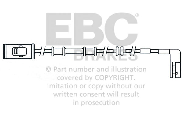 EFA114 - Czujnik zużycia klocków hamulcowych EBC Brakes