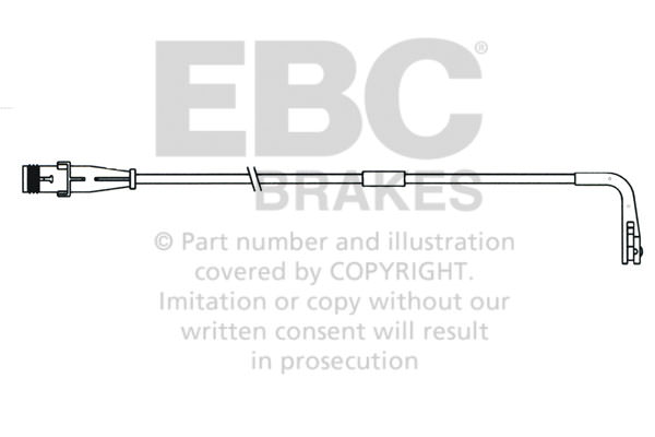 EFA119 - Czujnik zużycia klocków hamulcowych EBC Brakes