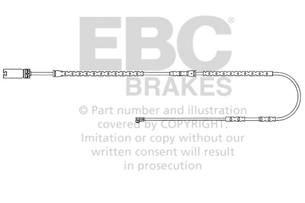 EFA135 - Czujnik zużycia klocków hamulcowych EBC Brakes