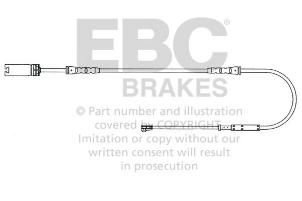 EFA136 - Czujnik zużycia klocków hamulcowych EBC Brakes