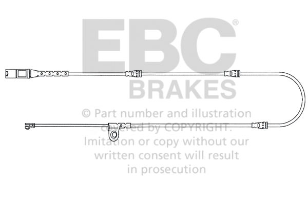 EFA139 - Czujnik zużycia klocków hamulcowych EBC Brakes