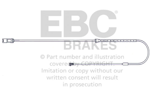 EFA140 - Czujnik zużycia klocków hamulcowych EBC Brakes