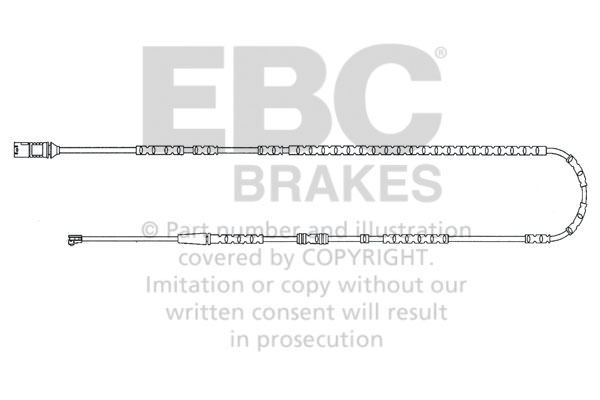EFA145 - Czujnik zużycia klocków hamulcowych EBC Brakes