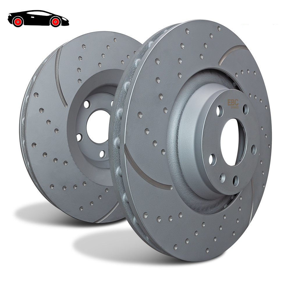 GD041 - Tarcze hamulcowe sportowe nacinane i nawiercane seria GD (Para) EBC Brakes