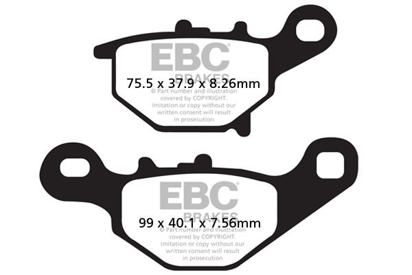 FA401TT - Klocki hamulcowe (kpl. na 1 tarcze) EBC Brakes EBC BRAKES 