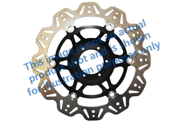 VR4155BLK - Tarcza hamulcowa motocyklowa seria VEE, czarna